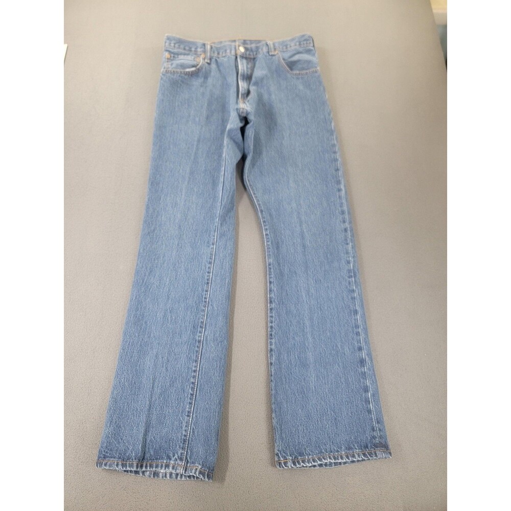 Levis 517 Jeans Mens 36x34 Blue Denim Bootcut Zip Fly Medium Wash PC9 00517-0216